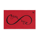 You + Me Infinity Red | Mix & Match Original Fun-Flirty Lovers’ Towels