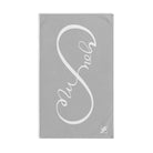 You + Me Infinity Silver | Mix & Match Original Fun-Flirty Lovers’ Towels