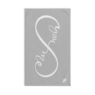 You + Me Infinity Silver | Mix & Match Original Fun-Flirty Lovers’ Towels