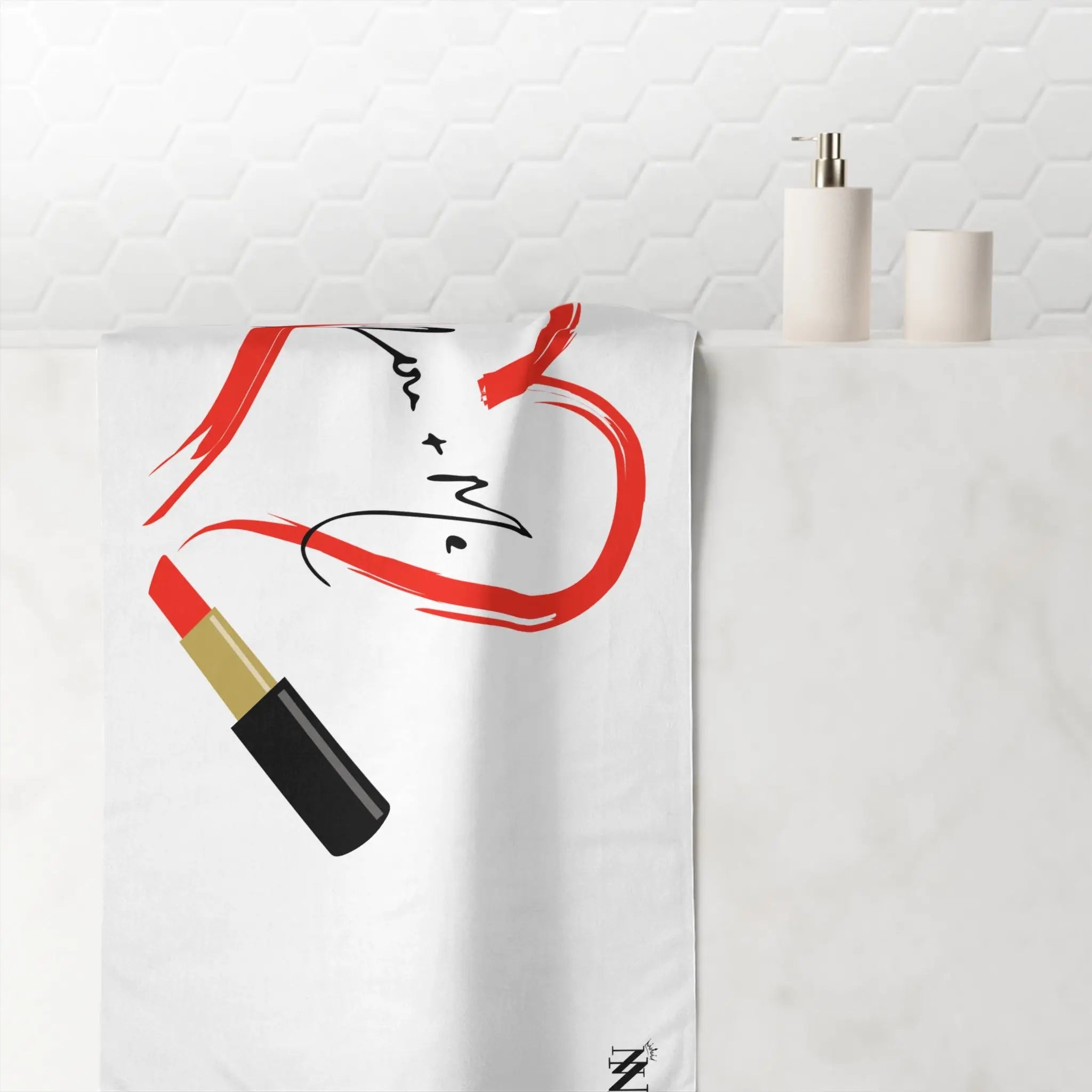 You + Me Lipstick Love | Mix & Match XL Fun-Flirty Lovers’ Towels
