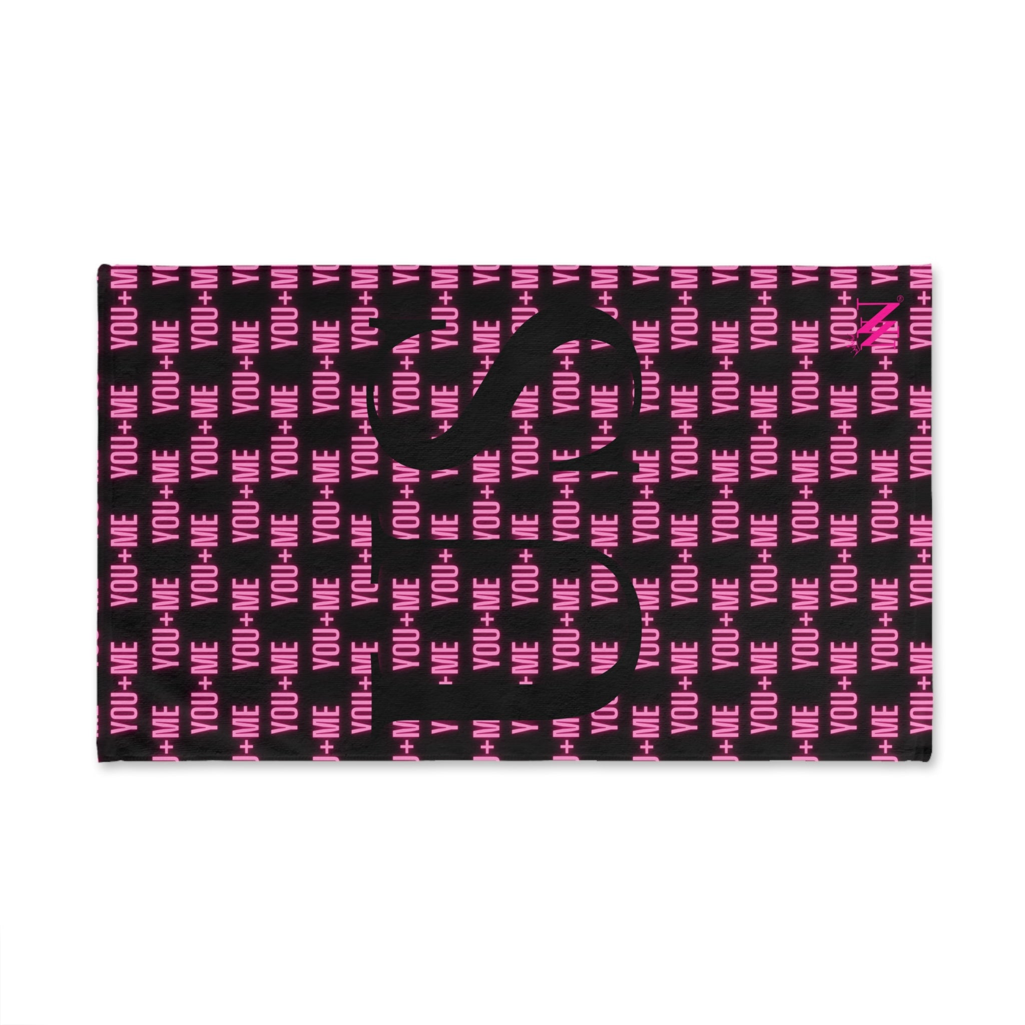 You + Me=US Black | Mix & Match Soft Fun-Flirty Lovers’ Towels