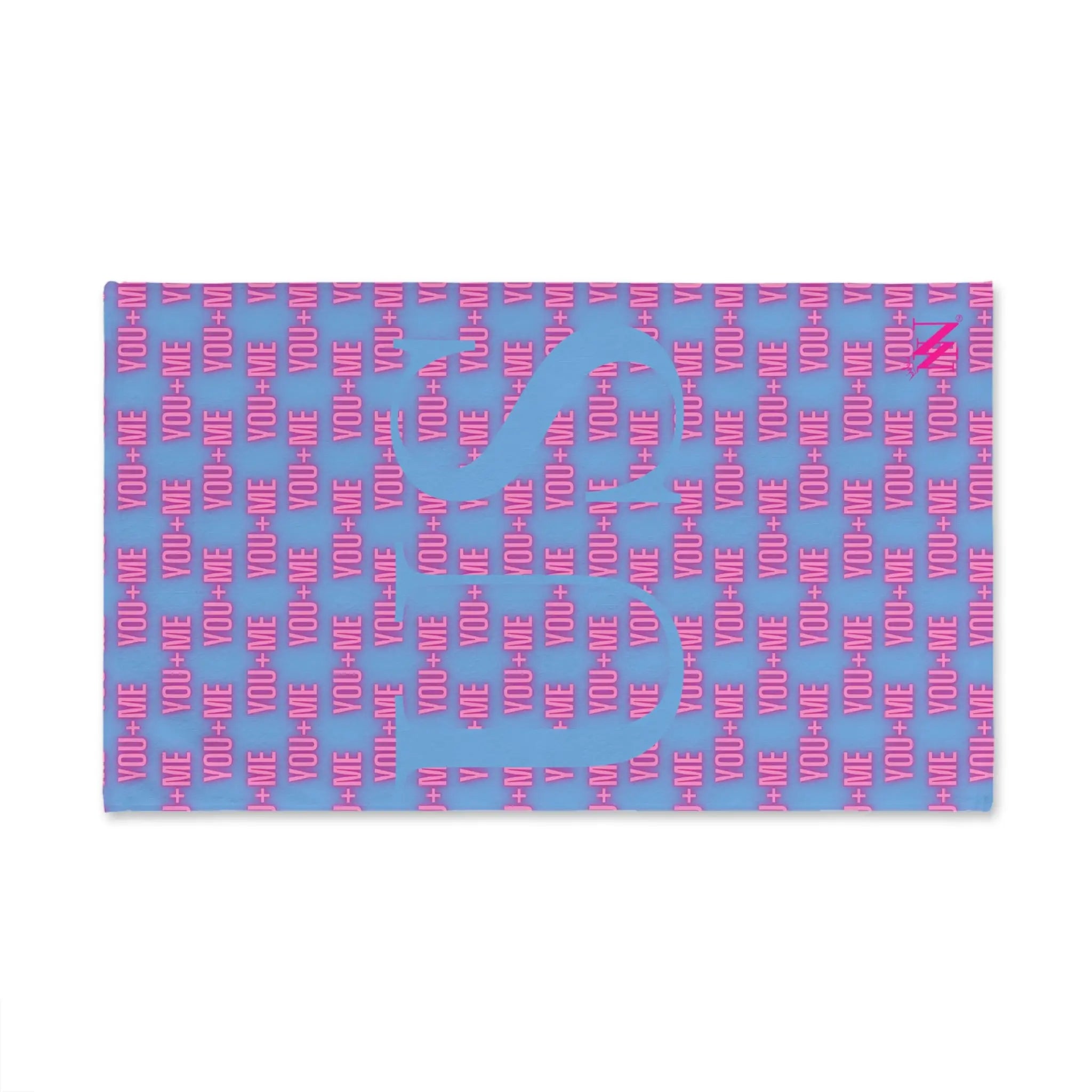 You + Me=US Light Blue | Mix & Match Soft Fun-Flirty Lovers’ Towels