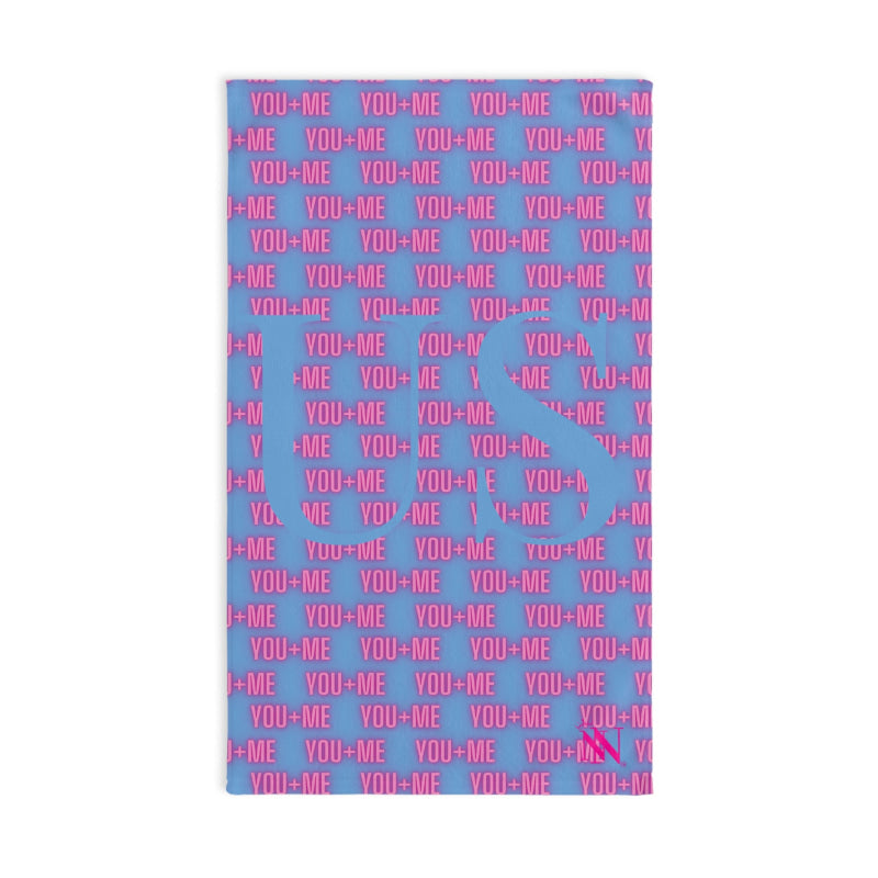 You + Me=US Light Blue | Mix & Match Soft Fun-Flirty Lovers’ Towels