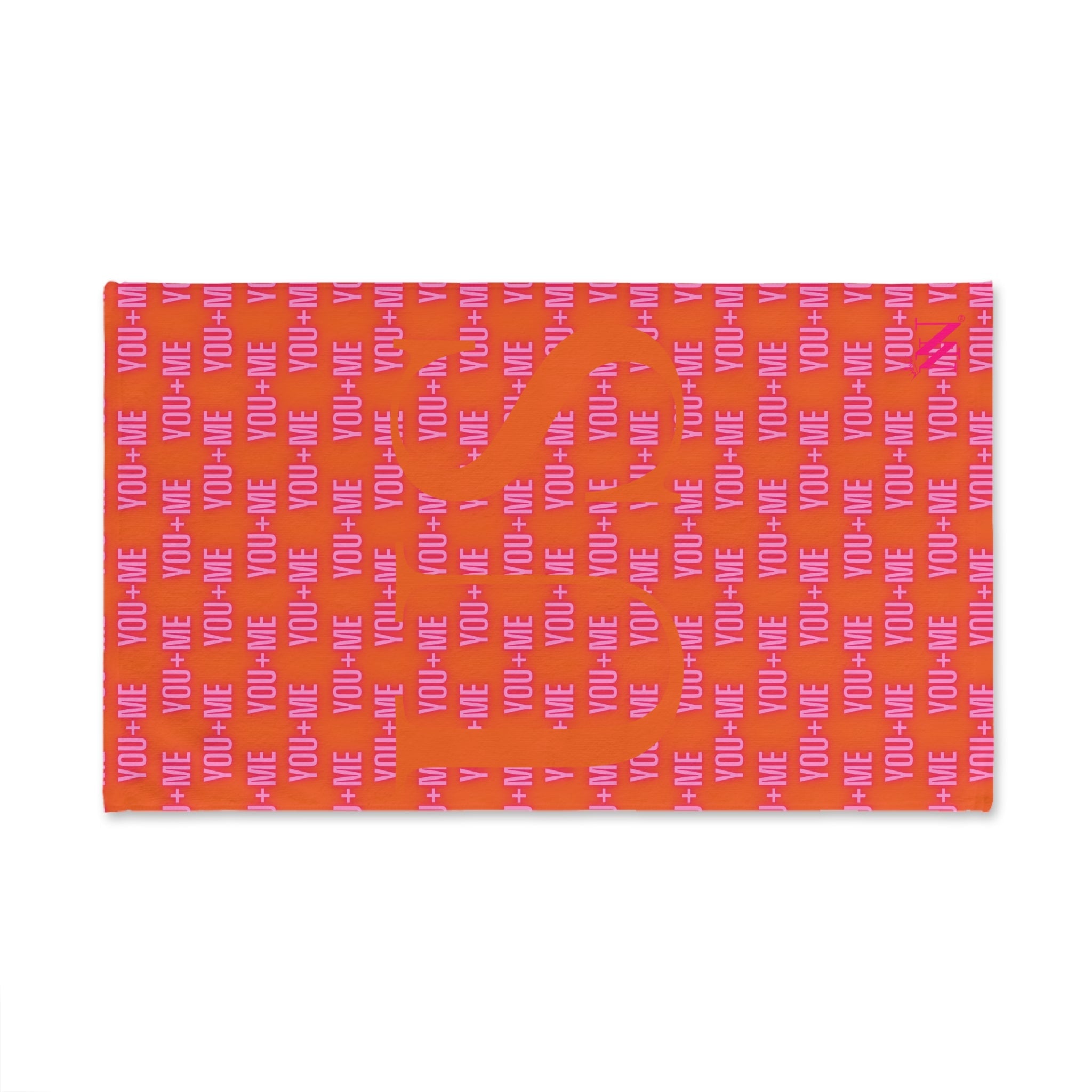 You + Me = US Pink Orange | Mix & Match Original Fun-Flirty Lovers’ Towels