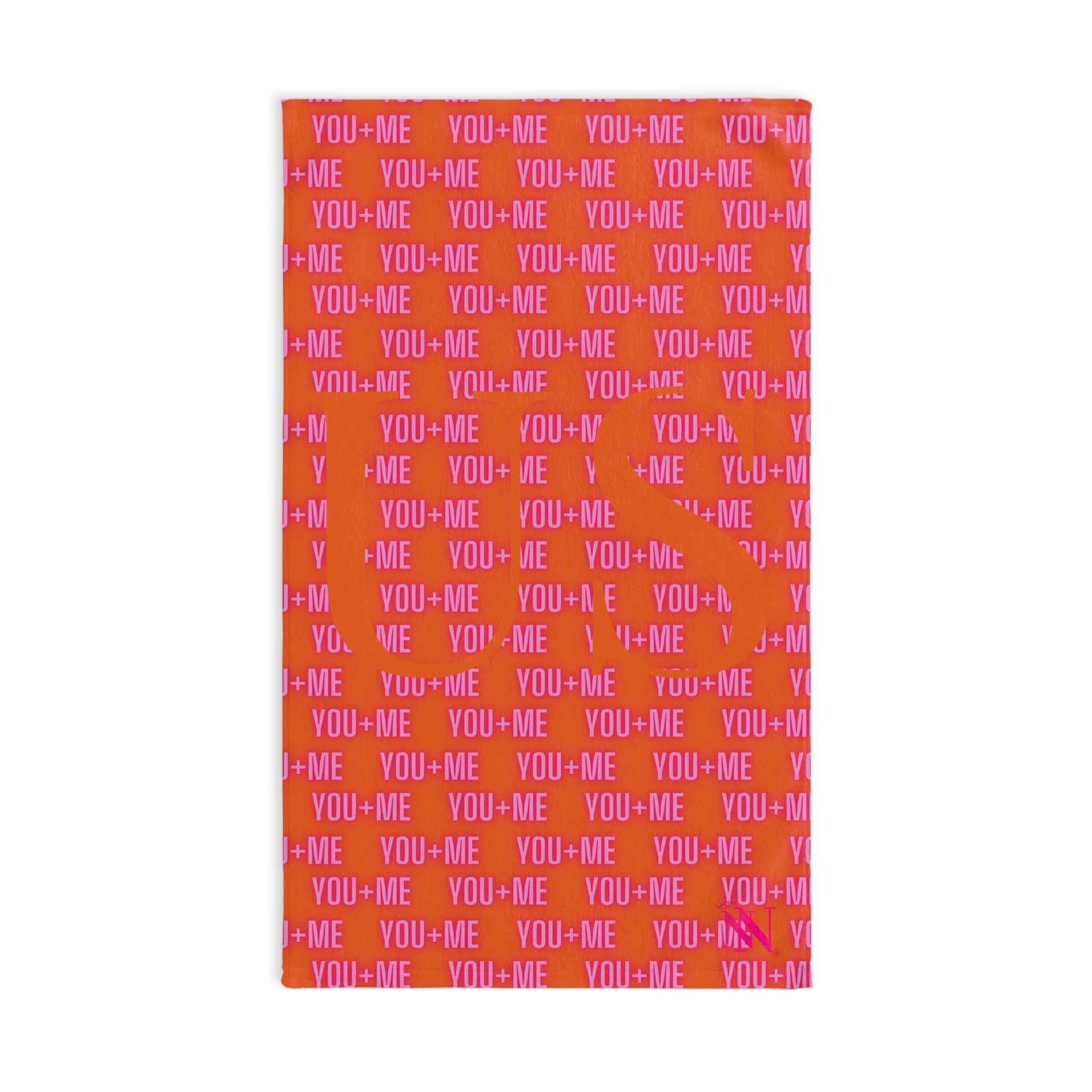 You + Me = US Pink Orange | Mix & Match Original Fun-Flirty Lovers’ Towels