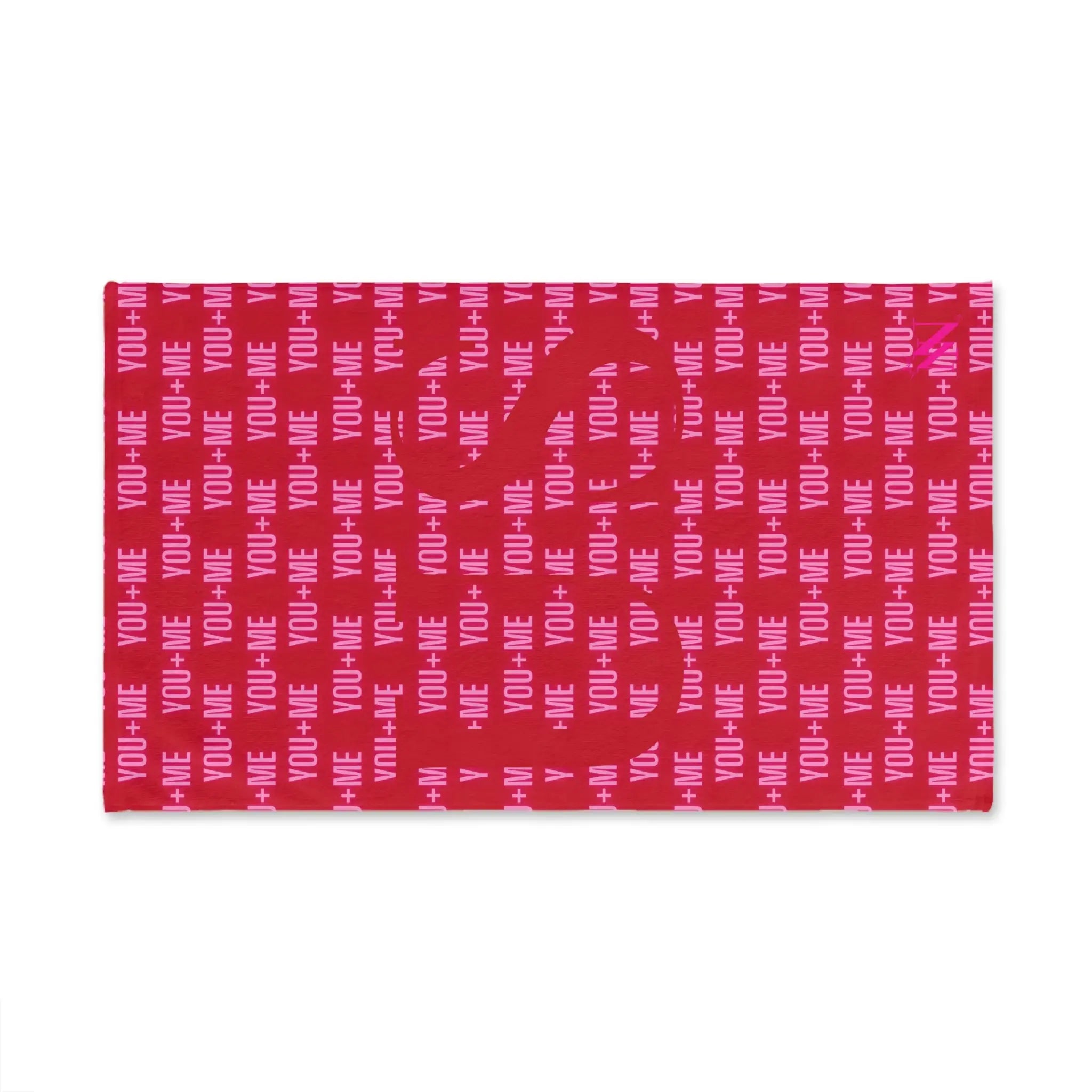 You + Me=US Red | Mix & Match Soft Fun-Flirty Lovers’ Towels