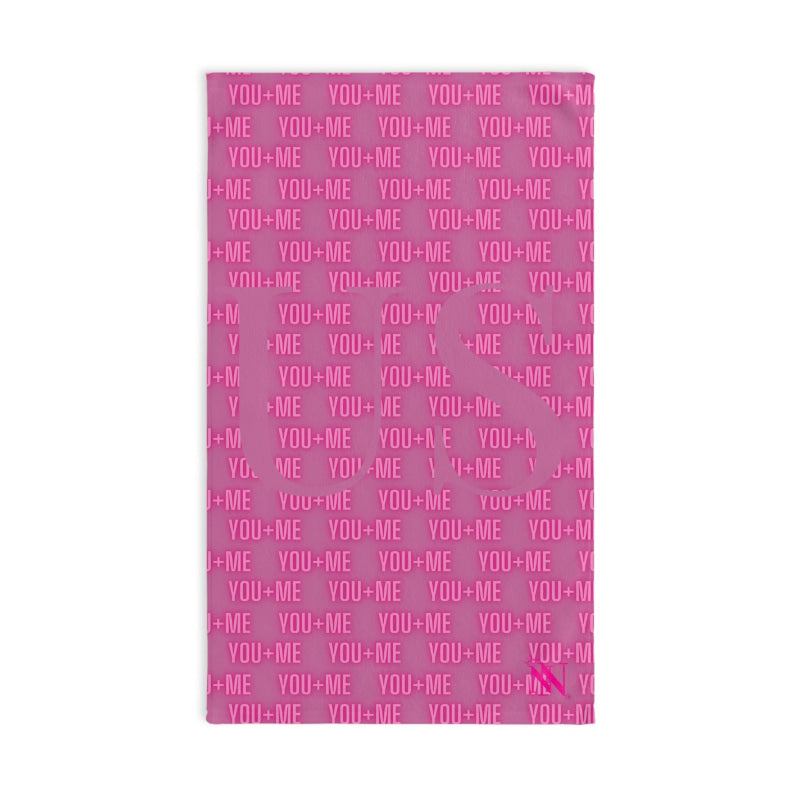 You + Me=US Soft Pink | Mix & Match Soft Fun-Flirty Lovers’ Towels