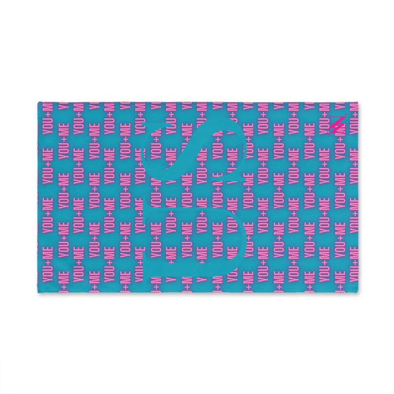 You + Me=US Teal | Mix & Match Soft Fun-Flirty Lovers’ Towels