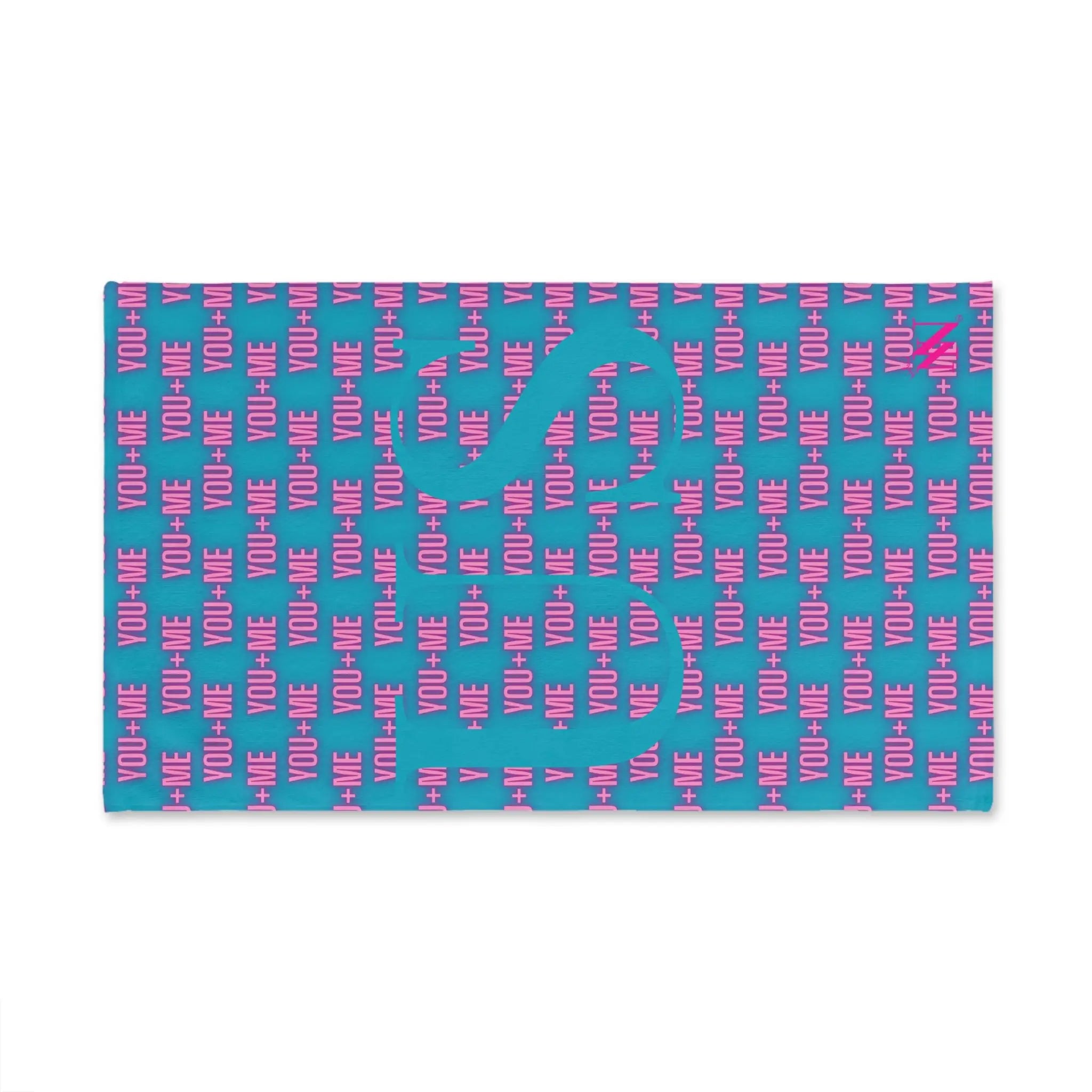 You + Me=US Teal | Mix & Match Soft Fun-Flirty Lovers’ Towels