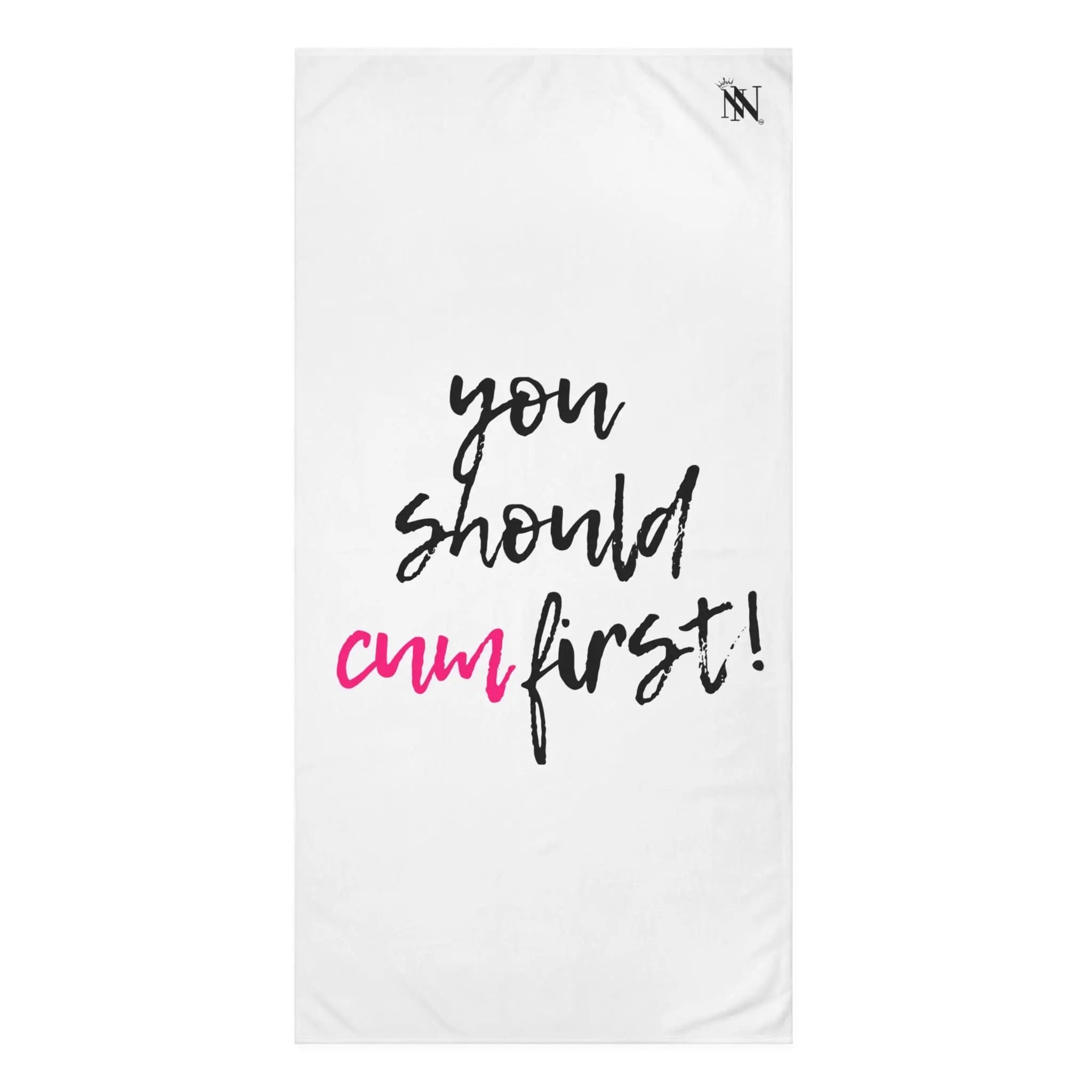 You Should Cum First! | Mix & Match Naughty XL Fun-Flirty Lovers’ Towels