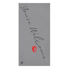 You’re Welcome Kiss Grey | Mix & Match Naughty XL Fun-Flirty Lovers’ Towels