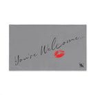 You’re Welcome Kiss Grey | Mix & Match Original Fun-Flirty Lovers’ Towels