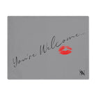 You’re Welcome Kiss Grey | Mix & Match Playful Fun-Flirty Lovers’ Toy Mats