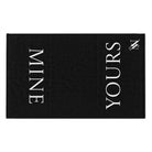 Yours Mine Shareable Black Mix & Match Soft Sex Towels | Flirty Lovers’ Gifts