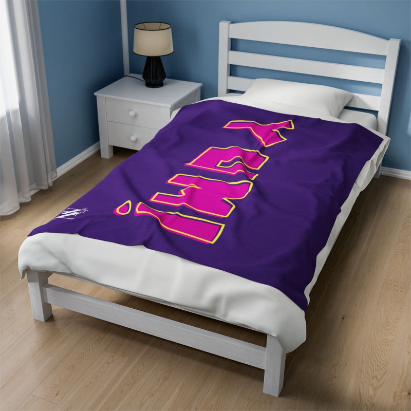 Yum! Purple | Mix & Match Soft Fun-Flirty Lovers’ Blankets