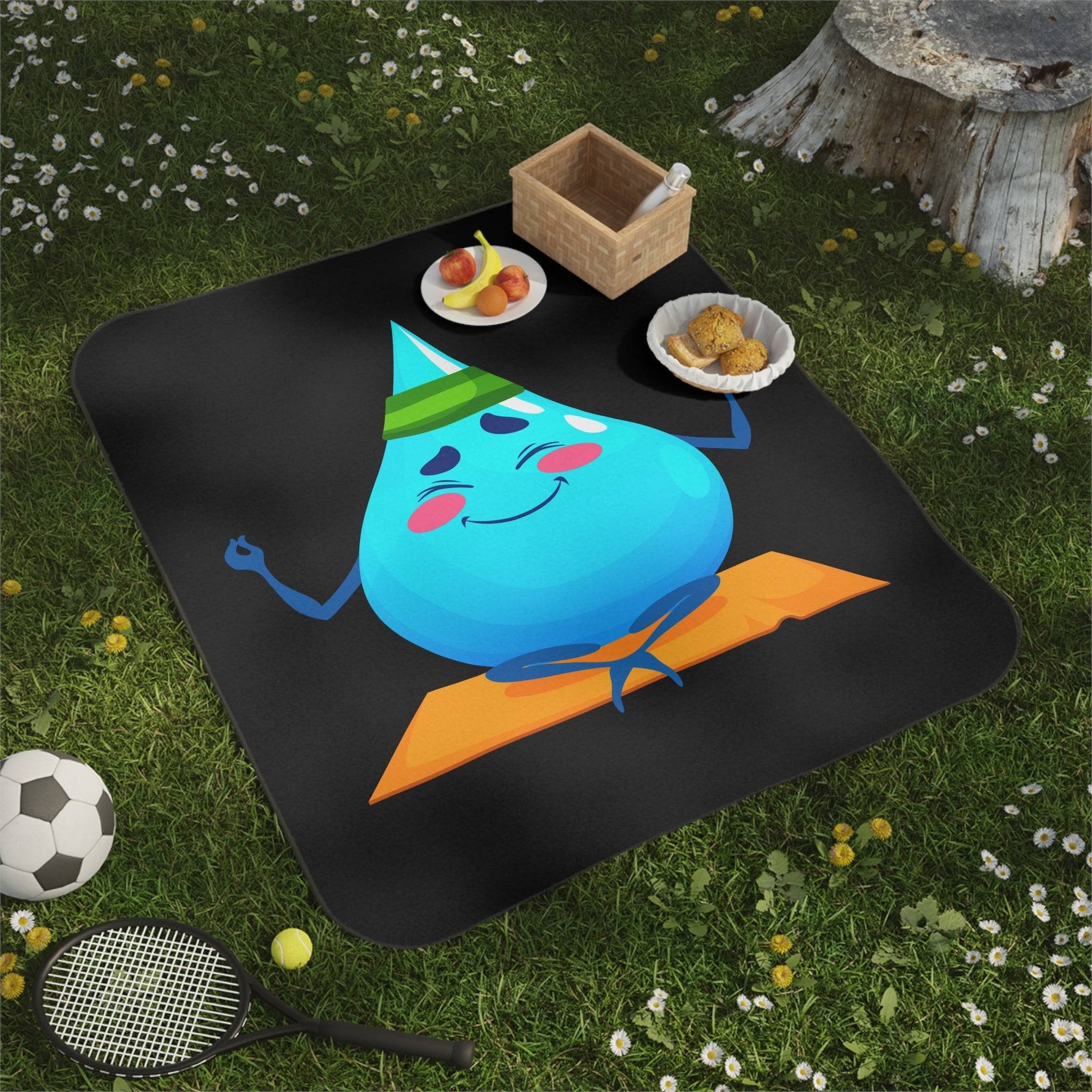 Zen Rain Drop | Mix Match Fun-Flirty Lovers’ Water-Resistant Blankets