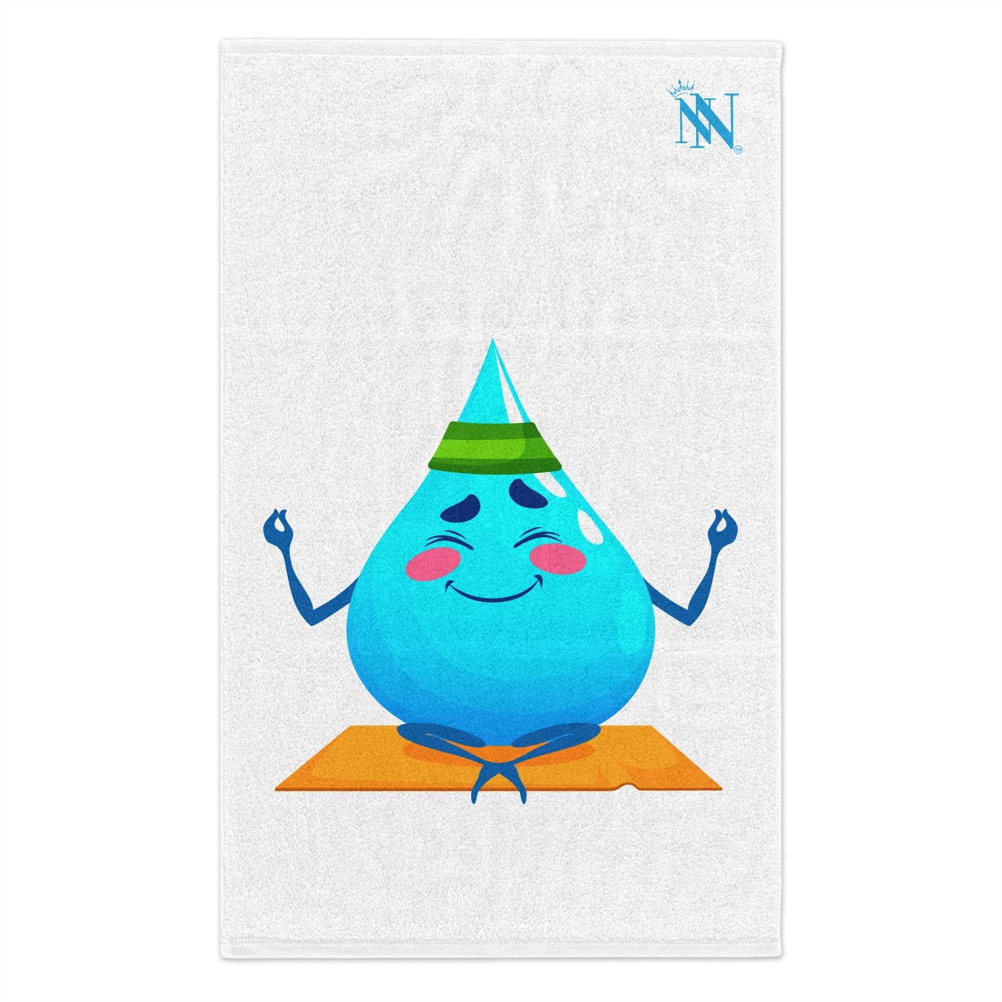 Zen Rain Drop White Mix & Match Soft Sex Towels | Naughty Lovers’ Gifts