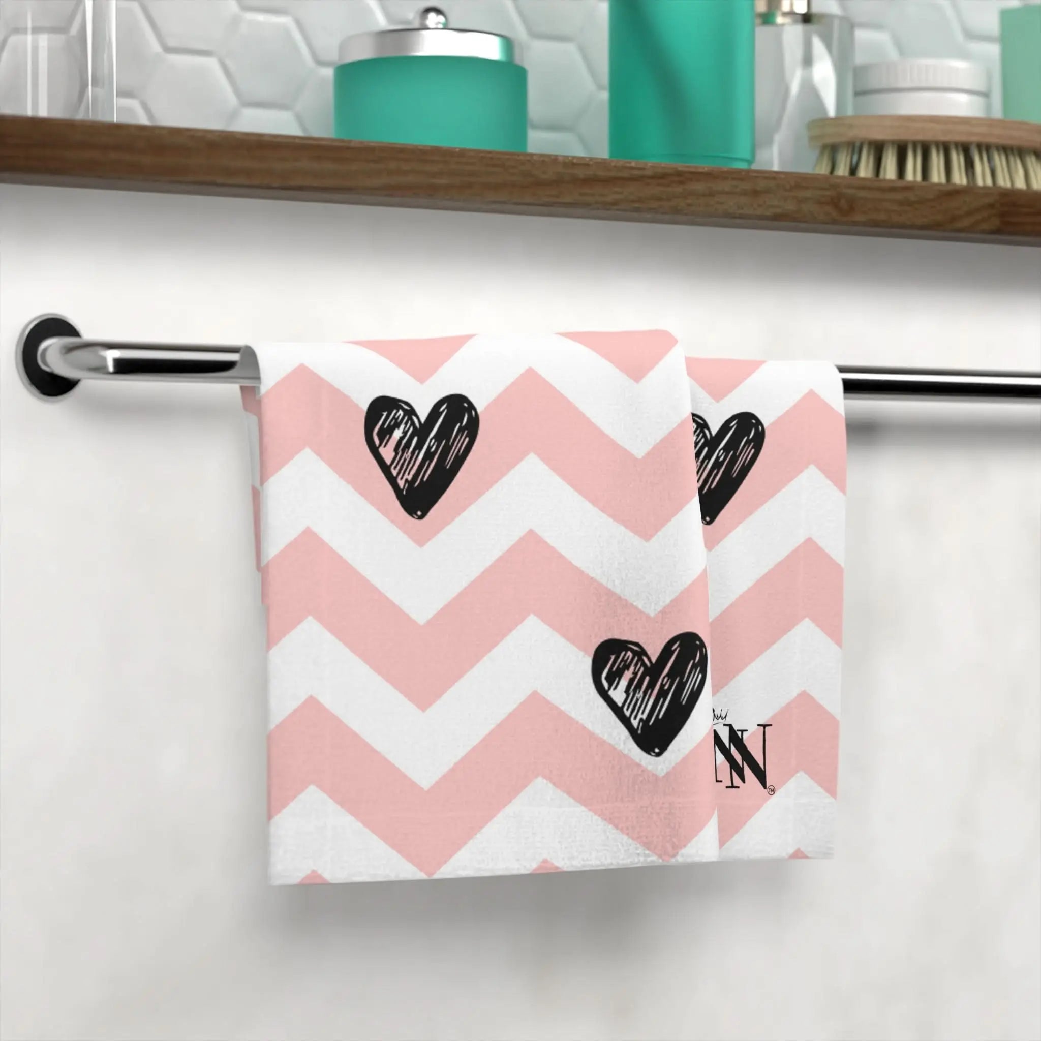 Zig Zag Heart | Mix & Match Lils’ Fun-Flirty Lovers’ Towels