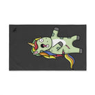 Zombie Unicorn Dark Grey | Mix & Match Original Fun-Flirty Lovers’ Towels